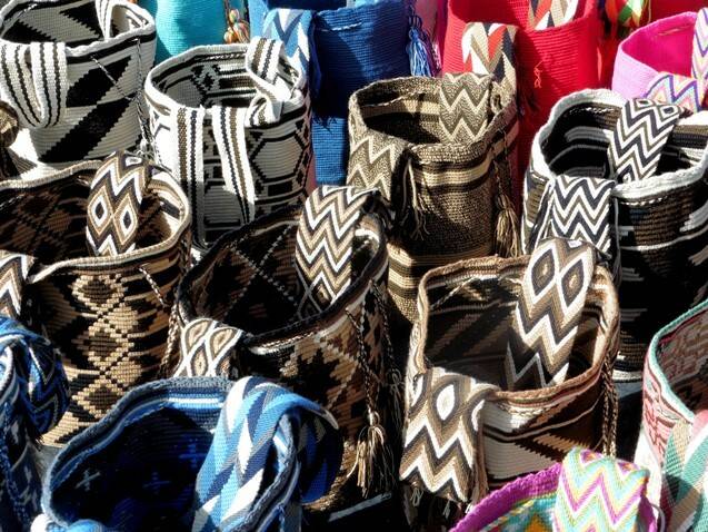 Wayuu baskets with unique geometric patterns